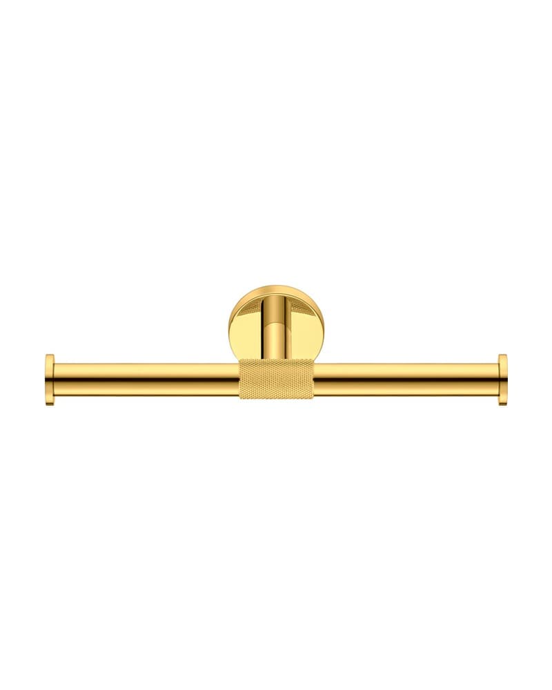 Χαρτοθήκη Διπλή Sanco Dorian 121326-PVD-02PL PVD Golden Brass Polished 25x8x5,5cm