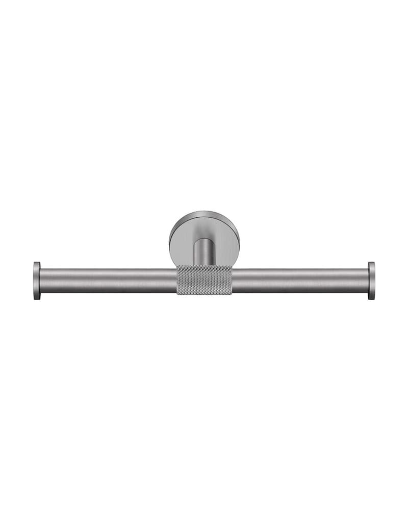 Χαρτοθήκη Διπλή Sanco Dorian 121326-PVD-05BR PVD Gun Metal Brushed 25x8x5,5cm