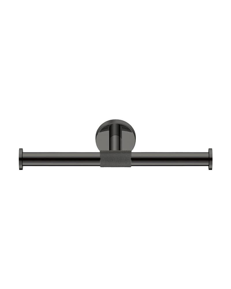 Χαρτοθήκη Διπλή Sanco Dorian 121326-PVD-05PL PVD Gun Metal Polished 25x8x5,5cm