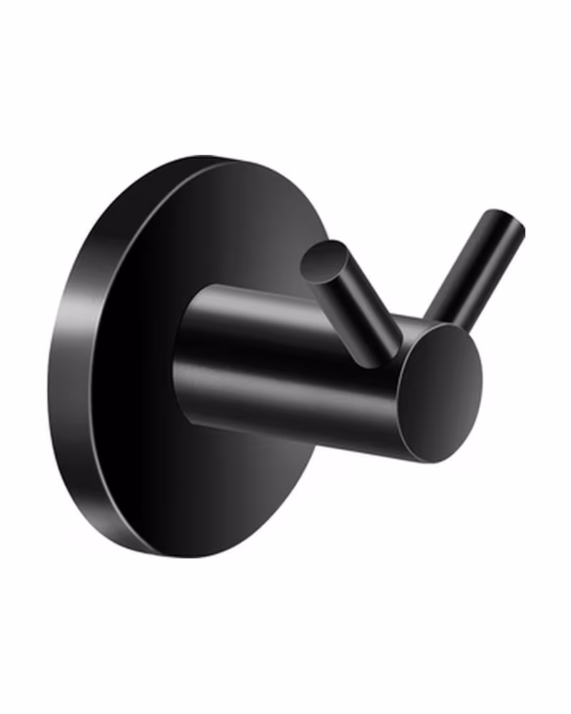 Άγκιστρο διπλό Sanco Twist 14318-Μ116 Ματ Μαύρο 5x4,5x4cm
