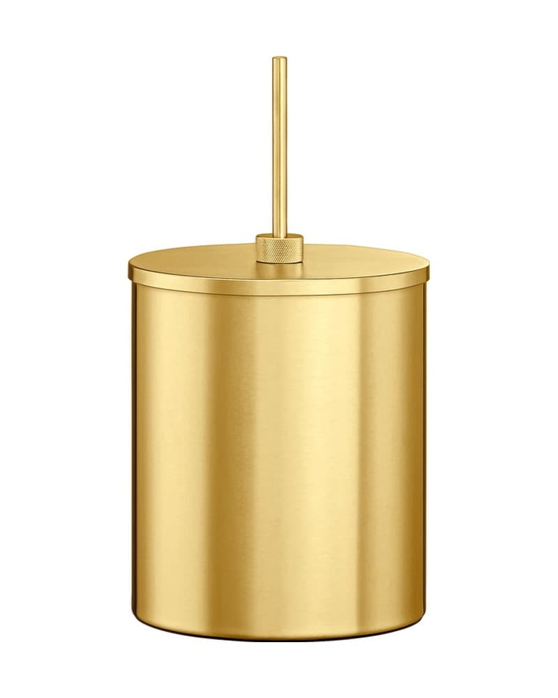 Χαρτοδοχείο 5lt Sanco Lithos 190025-PVD-02BR PVD Golden Brass Brushed Φ20,5x40cm