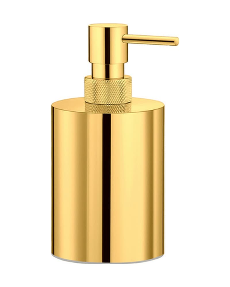 Ντισπένσερ Επικαθήμενο Sanco Lithos 190356-PVD-02PL PVD Golden Brass Polished Φ6,5x16cm