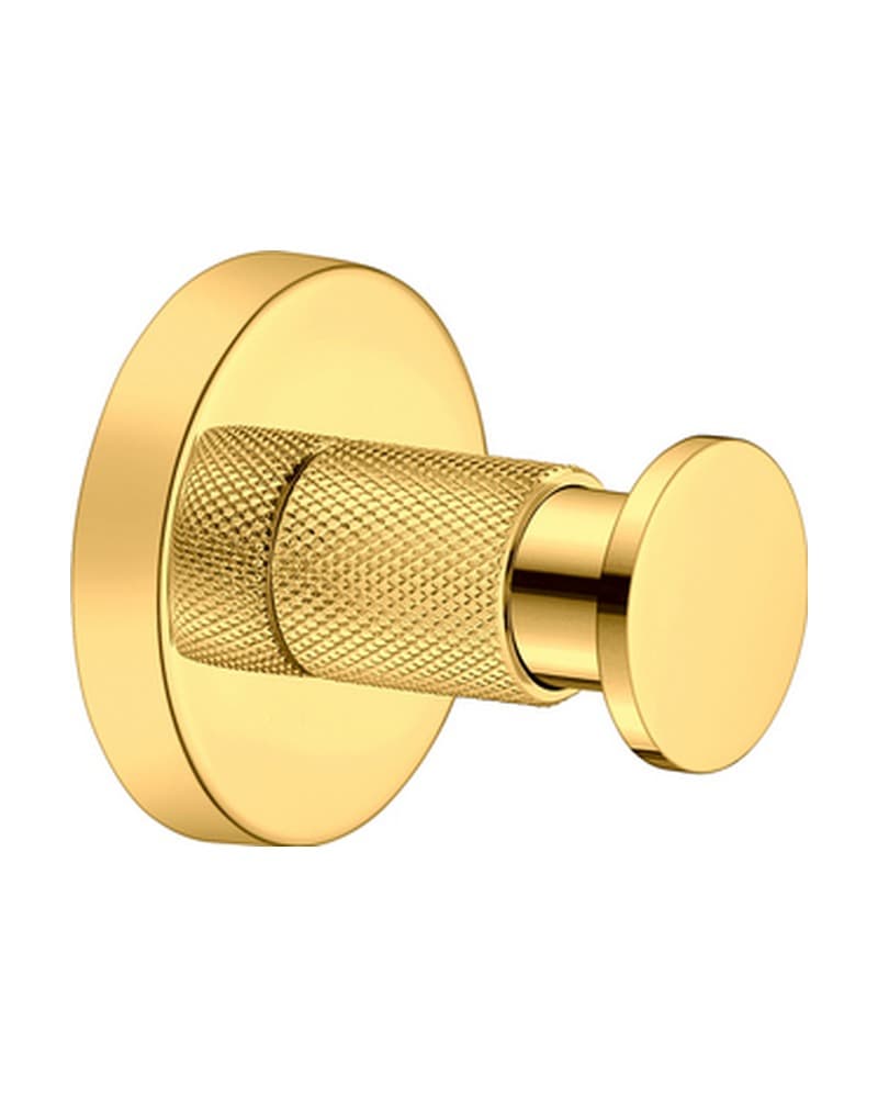 Άγκιστρο Μονό Sanco Dorian 190650-PVD-02PL PVD Golden Brass Polished Φ5,5x5cm