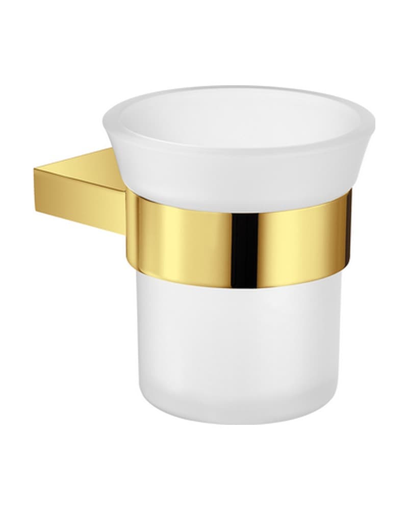 Ποτηροθήκη Επιτοίχια Sanco Academia 21801-PVD-02PL PVD Golden Brass Polished 8x11x8,5cm