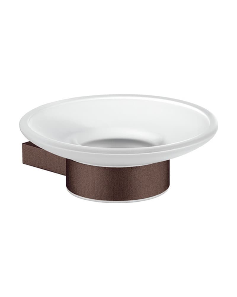 Σαπουνοθήκη Επιτοίχια Sanco Academia 21802-Α75 Wenge Grained 12,5x13x4,5cm