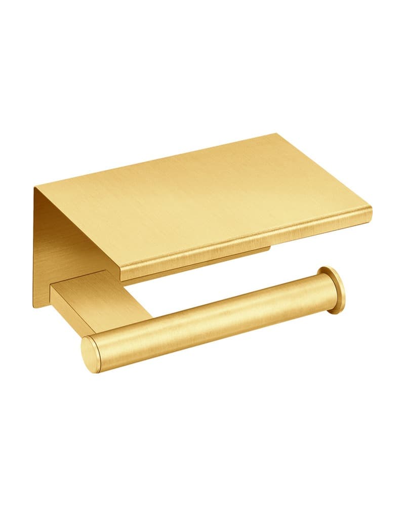 Χαρτοθήκη με καπάκι Sanco Academia 21807-PVD-02BR PVD Golden Brass Brushed 16x11x9cm