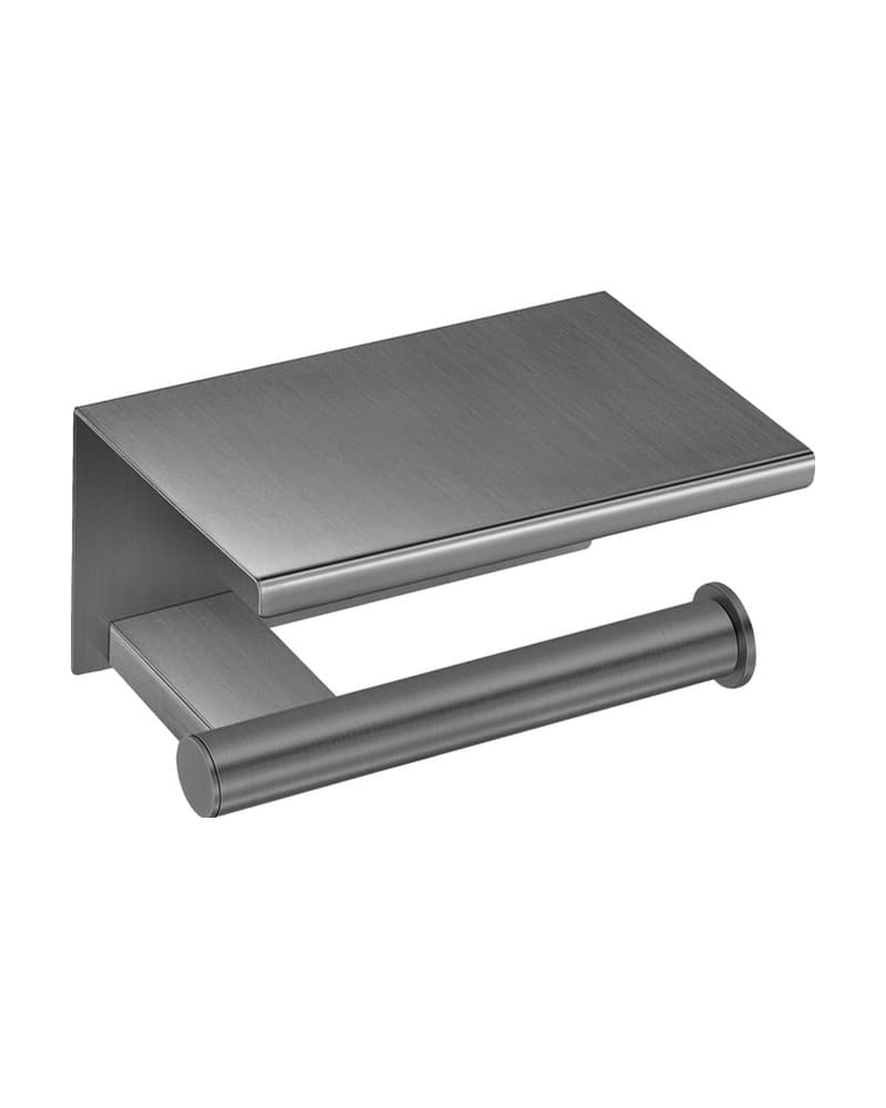 Χαρτοθήκη με καπάκι Sanco Academia 21807-PVD-05BR PVD Gun Metal Brushed 16x11x9cm