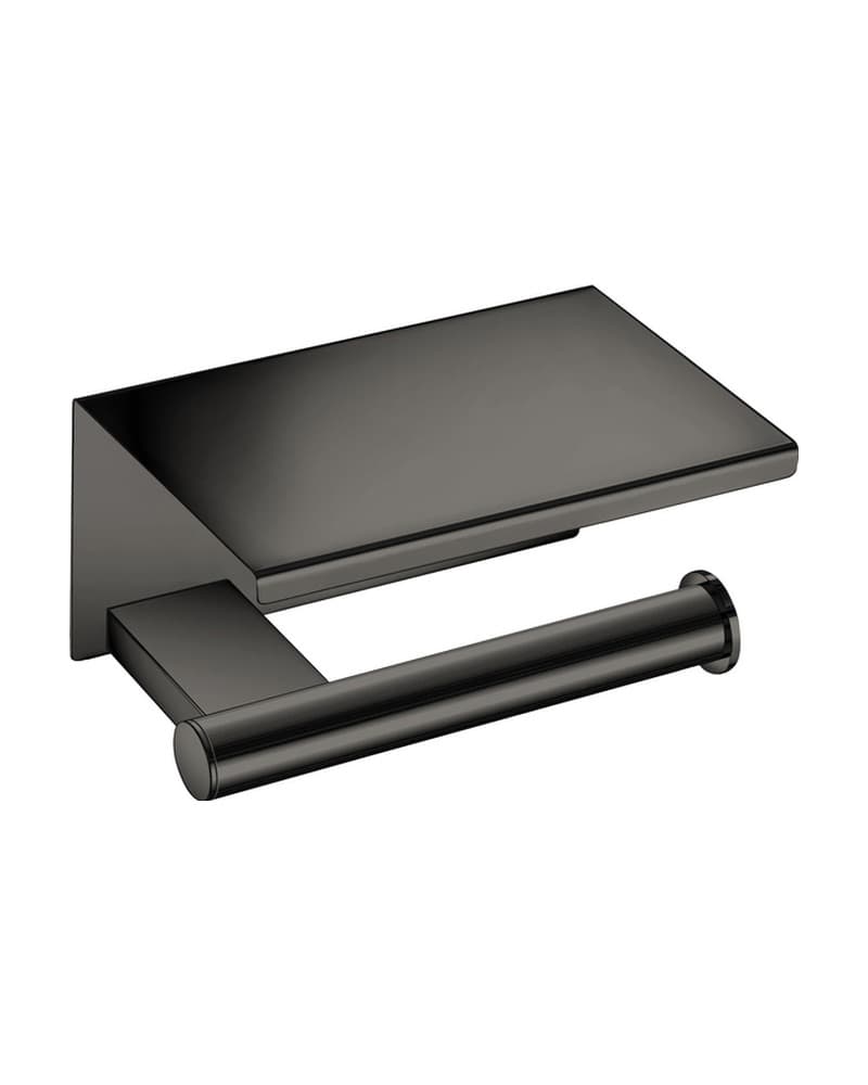 Χαρτοθήκη με καπάκι Sanco Academia 21807-PVD-05PL PVD Gun Metal Polished 16x11x9cm