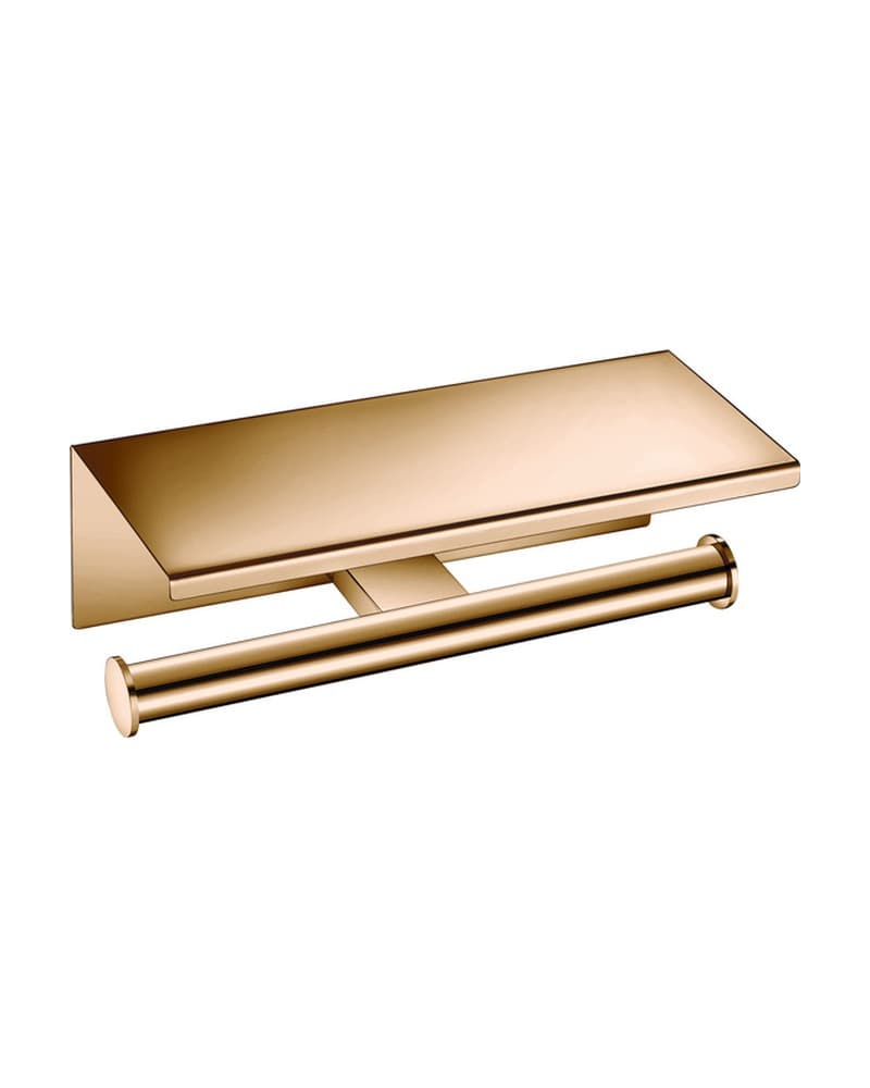 Χαρτοθήκη Διπλή με καπάκι Sanco Academia 21827-PVD-01PL PVD Warm Bronze Polished 25x11x9cm