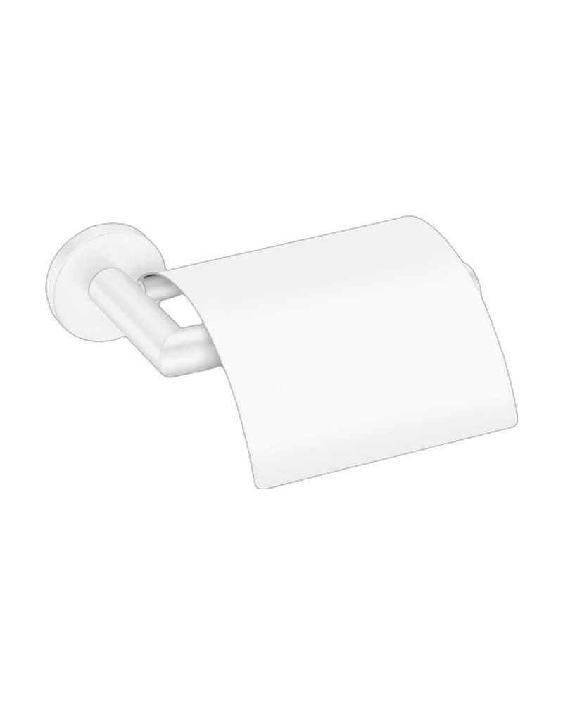 Χαρτοθήκη με καπάκι Sanco Corner 22707-Μ101 Ματ Λευκό 15,5x12,5x8,5cm