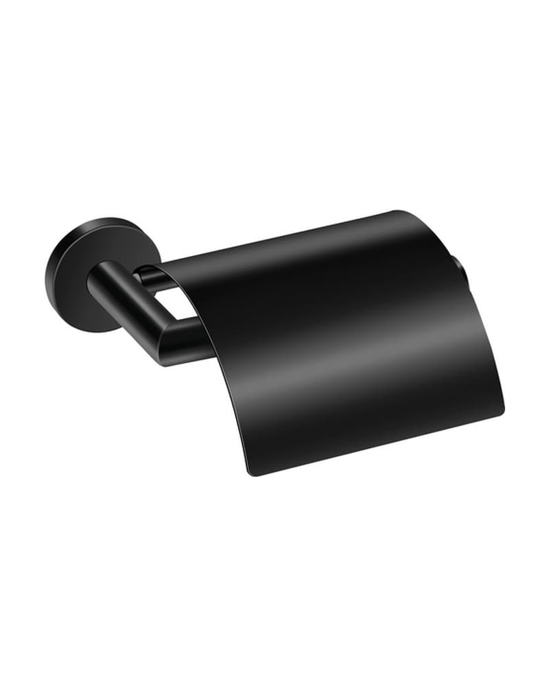 Χαρτοθήκη με καπάκι Sanco Corner 22707-Μ116 Ματ Μαύρο 15,5x12,5x8,5cm