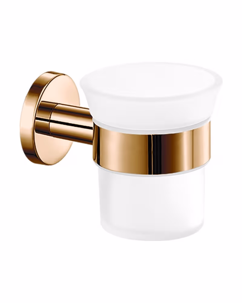 Ποτηροθήκη Επιτοίχια Sanco Ergon 25901-PVD-01PL PVD Warm Bronze Polished 8x11,5x8,5cm