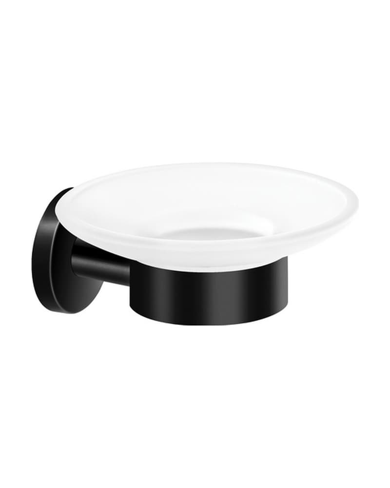 Σαπουνοθήκη Επιτοίχια Sanco Ergon 25902-Μ116 Ματ Μαύρο 12,5x14x6cm