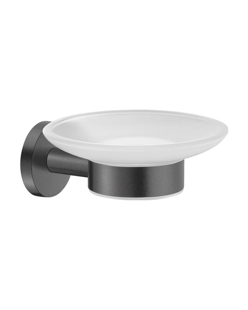 Σαπουνοθήκη Επιτοίχια Sanco Ergon 25902-122 Graphite Dark 12,5x14x6cm