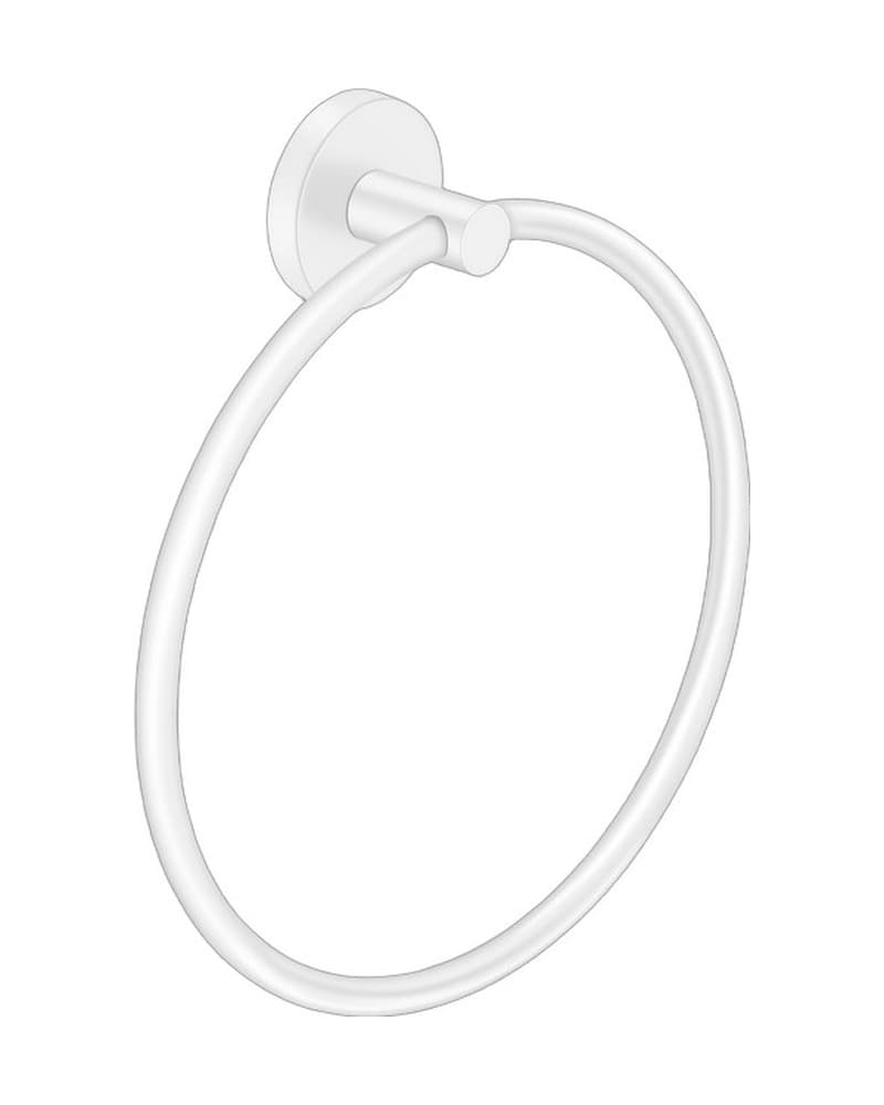 Κρίκος Πετσέτας Sanco Ergon 25909-Μ101 Ματ Λευκό 20,5x5x22,5cm