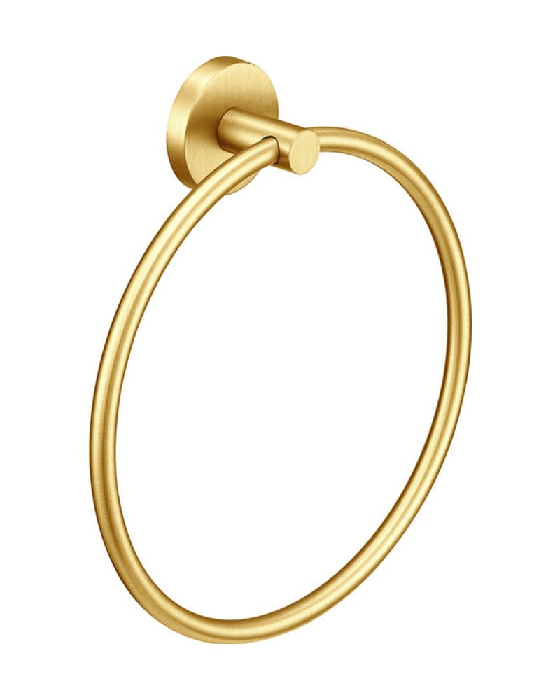 Κρίκος Πετσέτας Sanco Ergon 25909-PVD-02BR PVD Golden Brass Brushed 20,5x5x22,5cm