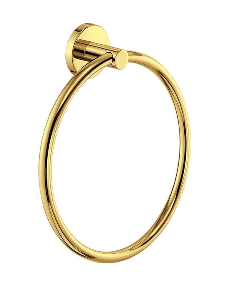 Κρίκος Πετσέτας Sanco Ergon 25909-PVD-02PL PVD Golden Brass Polished 20,5x5x22,5cm