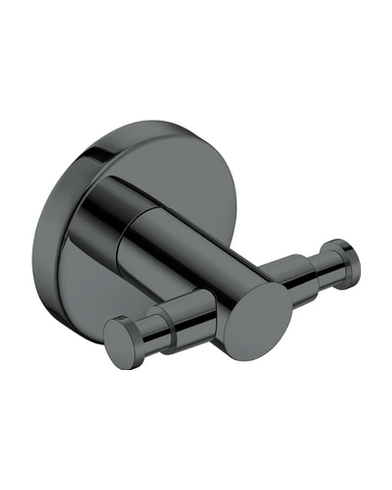 Άγκιστρο διπλό Sanco Ergon 25918-PVD-05PL PVD Gun Metal Polished 7x5x5,5cm