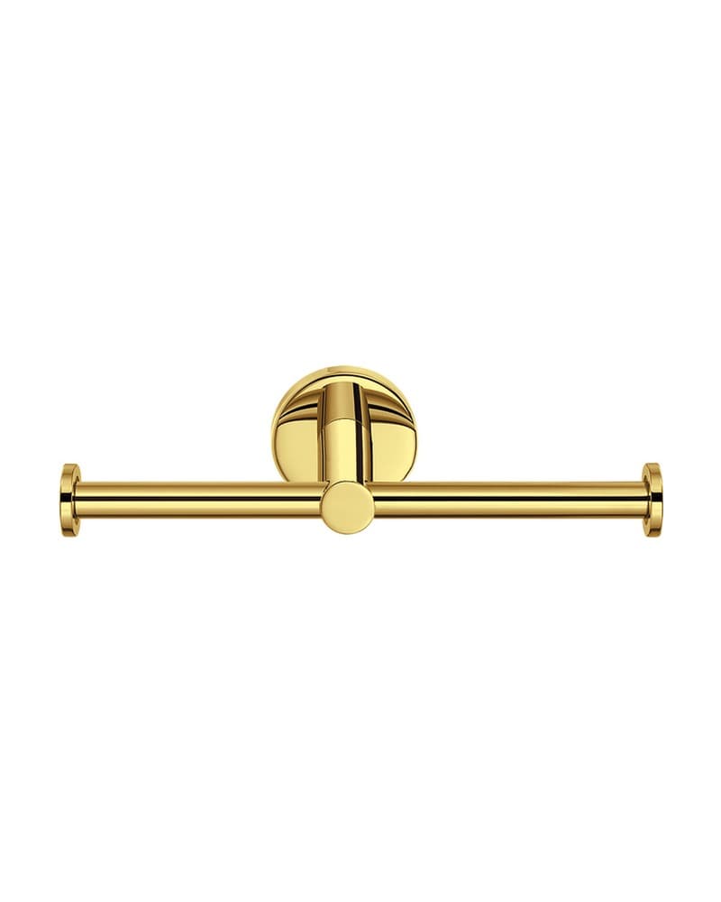 Χαρτοθήκη Διπλή Sanco Ergon 25926-PVD-02PL PVD Golden Brass Polished 25x7x5,5cm