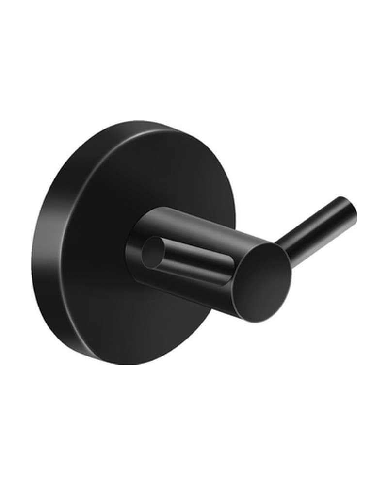 Άγκιστρο διπλό Sanco Ergon 25948-Μ116 Ματ Μαύρο 6x4,5x5,5cm