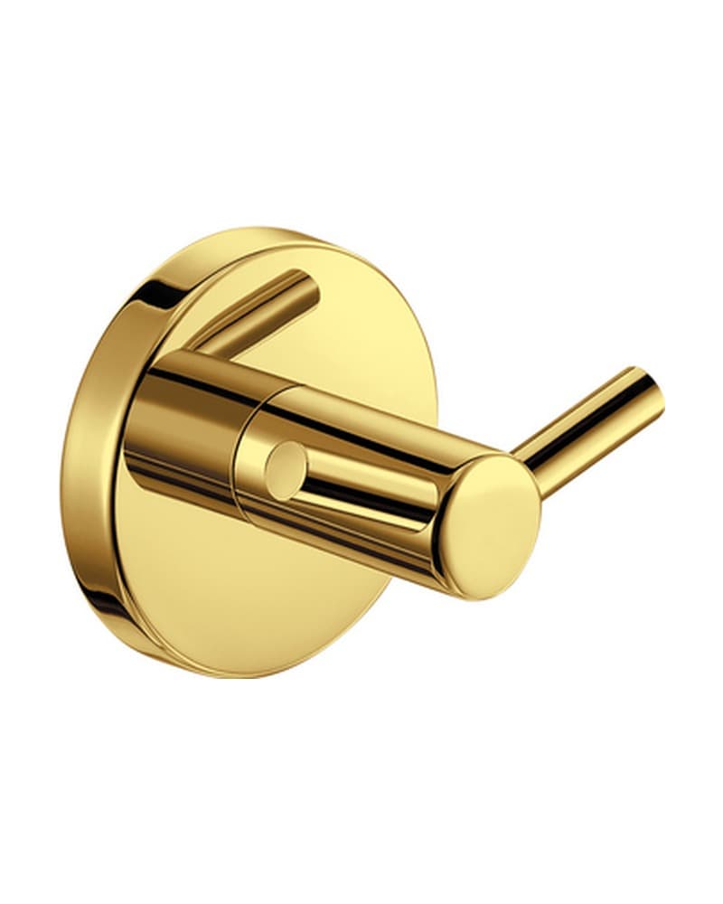 Άγκιστρο διπλό Sanco Ergon 25948-PVD-02PL PVD Golden Brass Polished 6x4,5x5,5cm