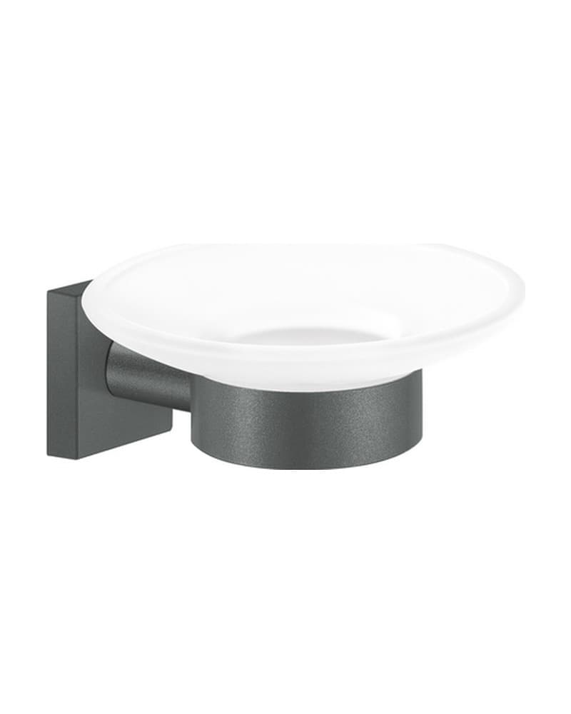 Σαπουνοθήκη Επιτοίχια Sanco Iconic 26702-Μ118 Anthracite Grained 12,5x14x5,5cm