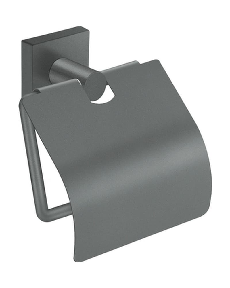 Χαρτοθήκη με καπάκι Sanco Iconic 26717-Μ118 Anthracite Grained 14x7,5x12,5cm