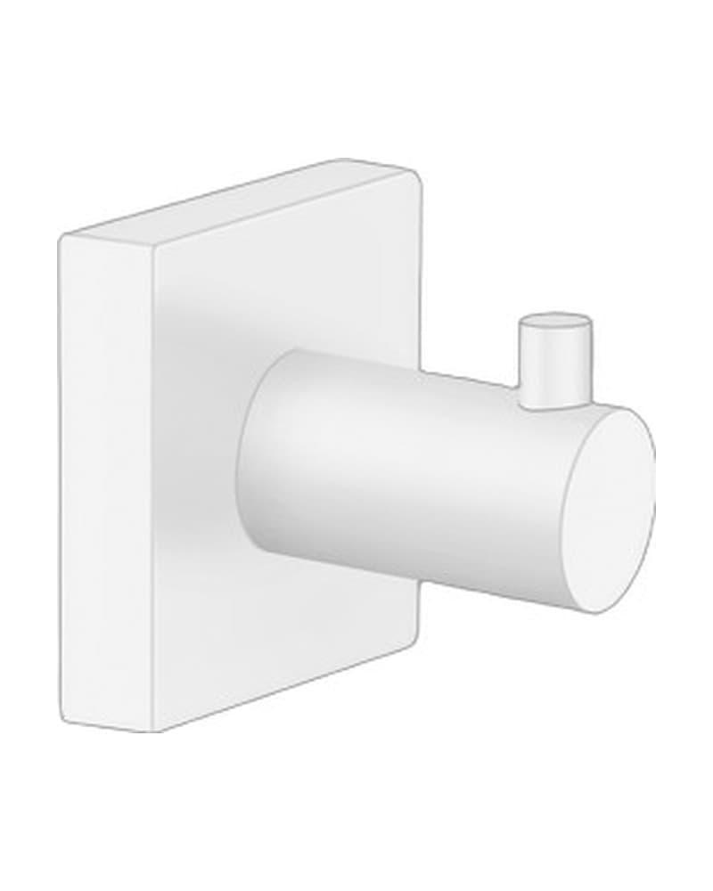 Άγκιστρο μονό Sanco Iconic 26728-Μ101 Ματ Λευκό 4,5x4,5x4,5cm