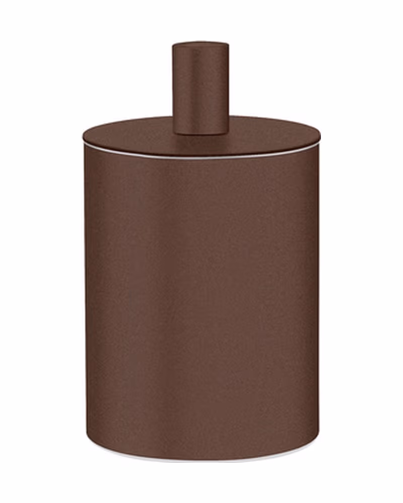 Κουτί Καλλυντικών Sanco Bathroom Set 80101-Α75 Wenge Grained Φ8x13,5cm