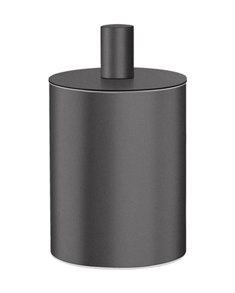 Κουτί Καλλυντικών Sanco Bathroom Set 80101-122 Graphite Dark Φ8x13,5cm
