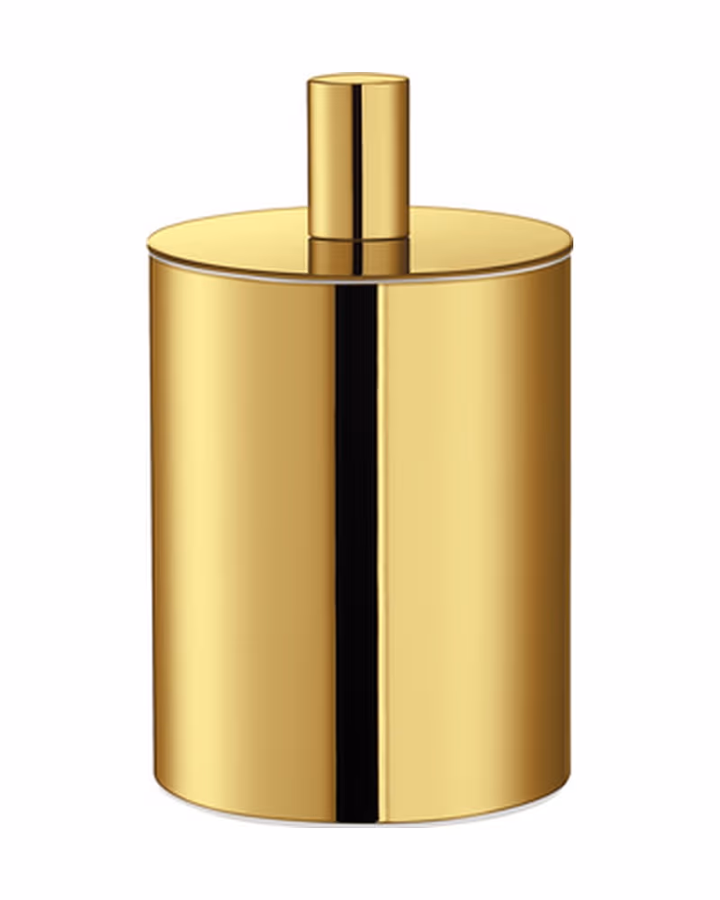 Κουτί Καλλυντικών Sanco Bathroom Set 80101-PVD-02PL PVD Golden Brass Polished Φ8x13,5cm
