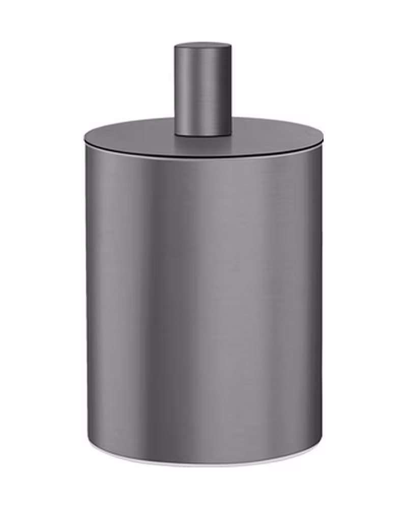 Κουτί Καλλυντικών Sanco Bathroom Set 80101-PVD-05BR PVD Gun Metal Brushed Φ8x13,5cm