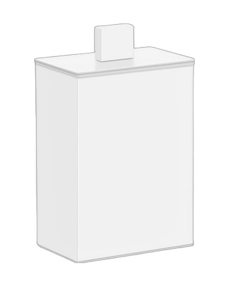 Κουτί Καλλυντικών Sanco Bathroom Set 80102-Μ101 Ματ Λευκό 8x8x13,5cm