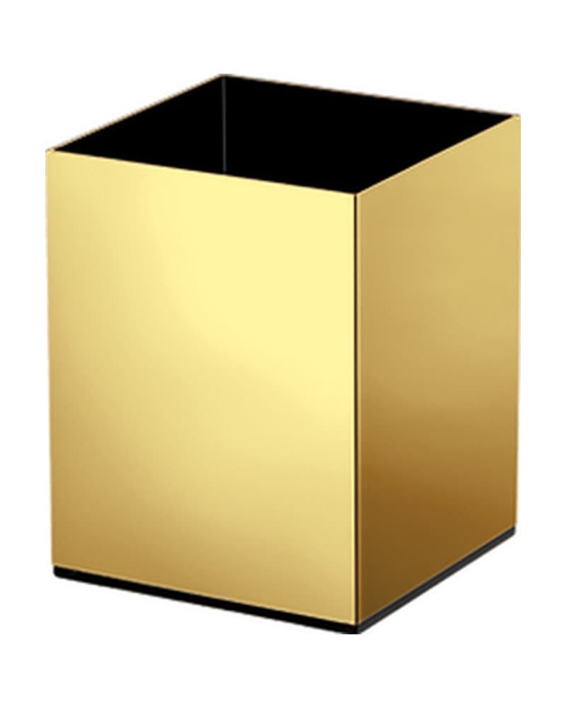 Ποτηροθήκη Επικαθήμενη Sanco 90152-PVD-02PL PVD Golden Brass Polished 7x7x10cm