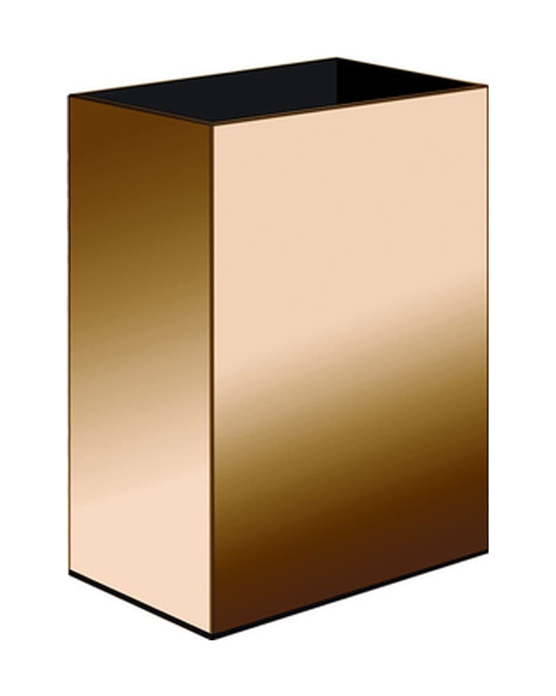 Ποτηροθήκη Επικαθήμενη Sanco 90154-PVD-01PL PVD Warm Bronze Polished 8x5x11cm