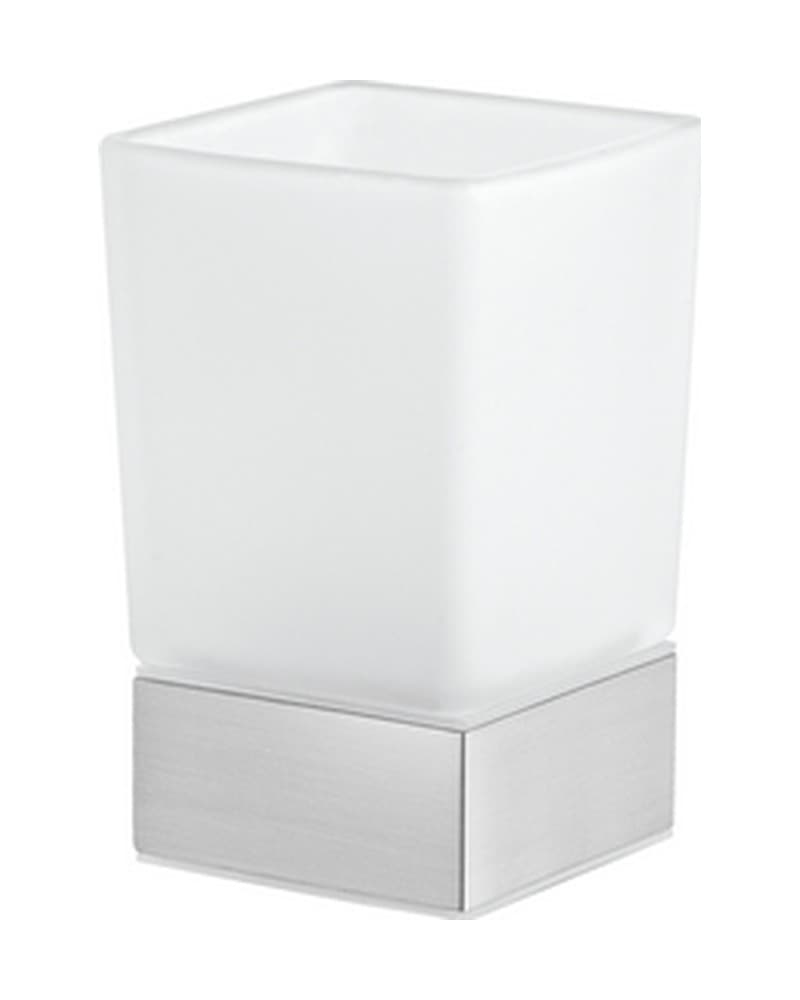 Ποτηροθήκη Επικαθήμενη Sanco Bathroom Set 90155-PVD-11BR PVD Nickel Steel 6,5x6,5x10,5cm