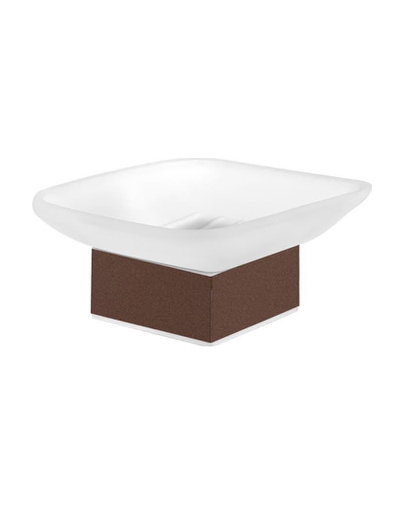 Σαπουνοθήκη Επικαθήμενη Sanco Bathroom Set 90255-Α75 Wenge Grained 10,5x10,5x5cm