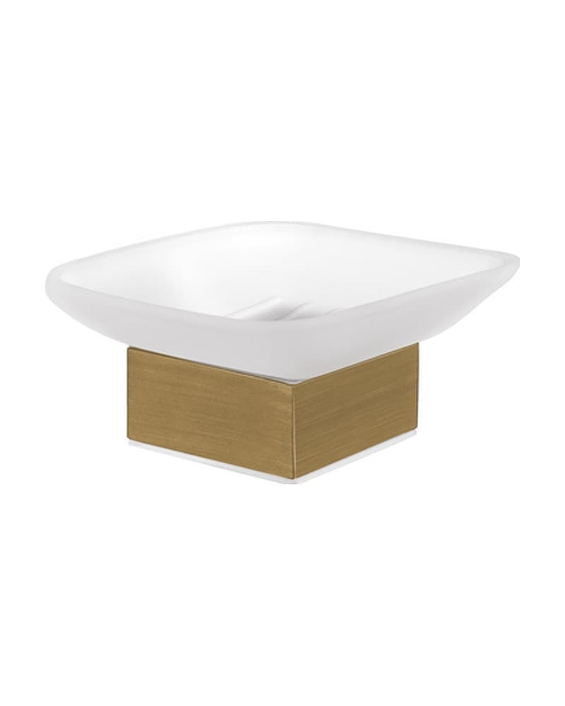 Σαπουνοθήκη Επικαθήμενη Sanco Bathroom Set 90255-Μ25 Bronze Mat 10,5x10,5x5cm