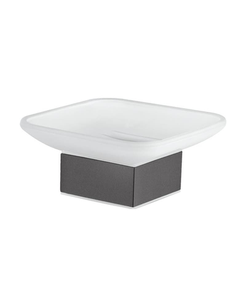Σαπουνοθήκη Επικαθήμενη Sanco Bathroom Set 90255-122 Graphite Dark 10,5x10,5x5cm