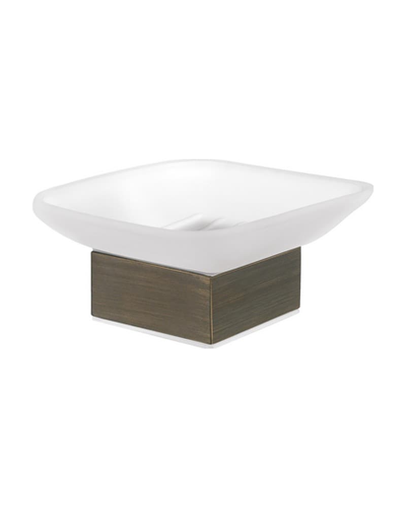 Σαπουνοθήκη Επικαθήμενη Sanco Bathroom Set 90255-DM25 Dark Bronze Mat 10,5x10,5x5cm
