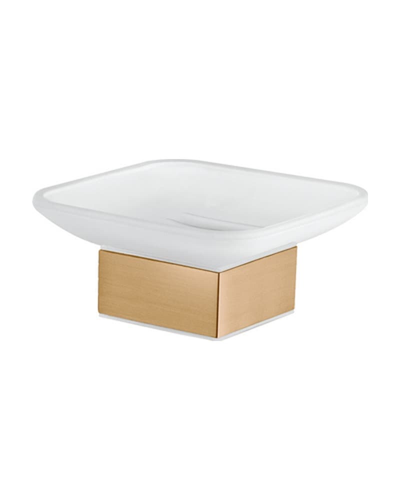 Σαπουνοθήκη Επικαθήμενη Sanco Bathroom Set 90255-PVD-01BR PVD Warm Bronze Brushed 10,5x10,5x5cm