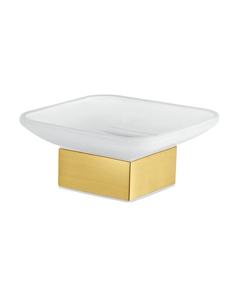 Σαπουνοθήκη Επικαθήμενη Sanco Bathroom Set 90255-PVD-02BR PVD Golden Brass Brushed 10,5x10,5x5cm