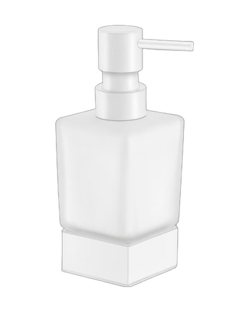 Ντισπένσερ Επικαθήμενο Sanco Bathroom Set 90355-Μ101 Ματ Λευκό 6,5x6,5x16cm