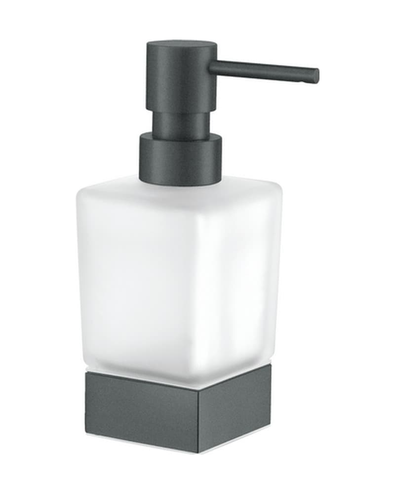Ντισπένσερ Επικαθήμενο Sanco Bathroom Set 90355-Μ118 Anthracite Grained 6,5x6,5x16cm