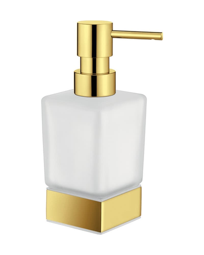 Ντισπένσερ Επικαθήμενο Sanco Bathroom Set 90355-PVD-02PL PVD Golden Brass Polished 6,5x6,5x16cm