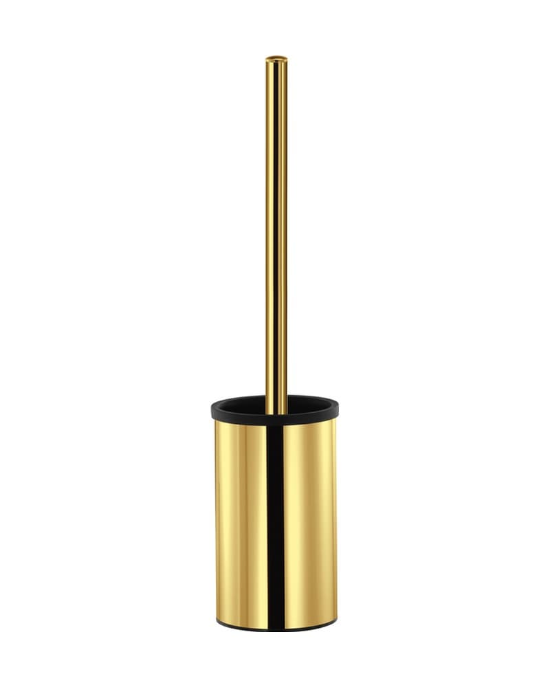 Πιγκάλ Επιτοίχιο (ανοιχτού τύπου) Sanco Toilet Brush Holders 90593-PVD-02PL PVD Golden Brass Polished Φ9x36cm