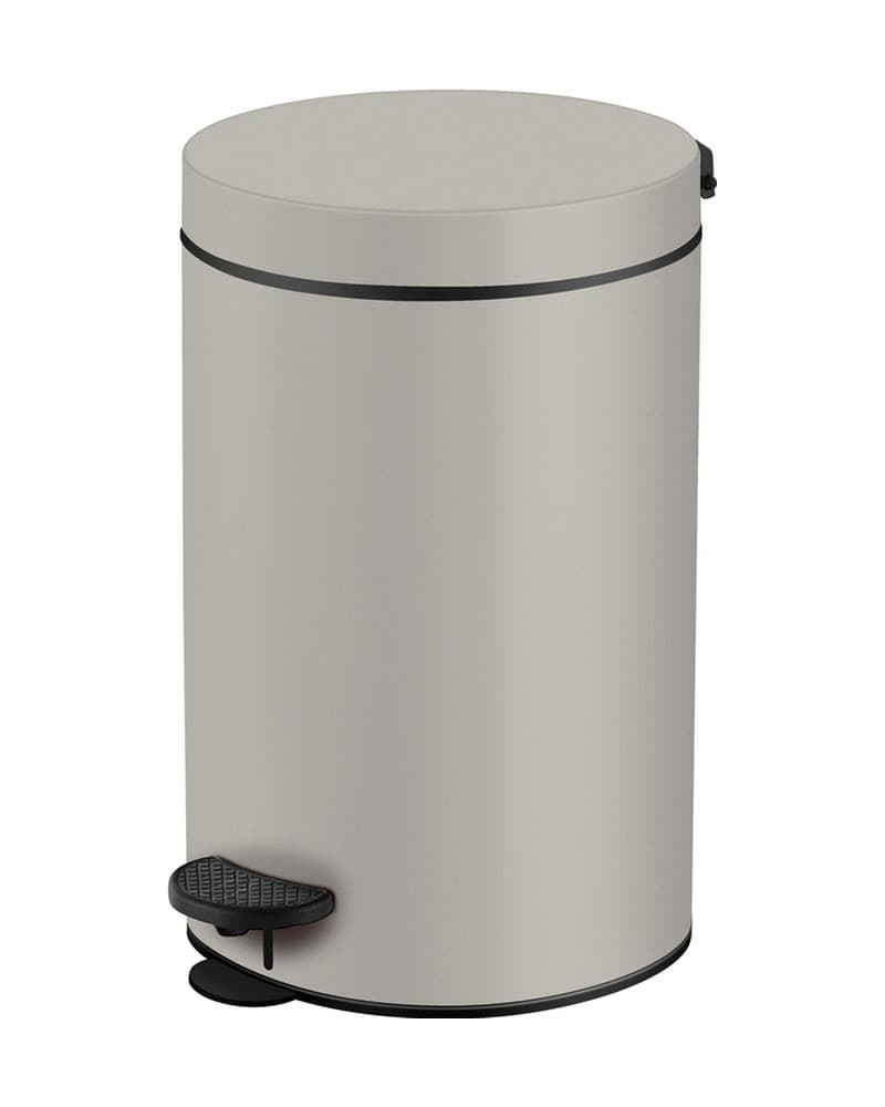 Χαρτοδοχείο 12lt Sanco Waste Bins 90611-M104 Cement Gray Mat Φ25x40cm
