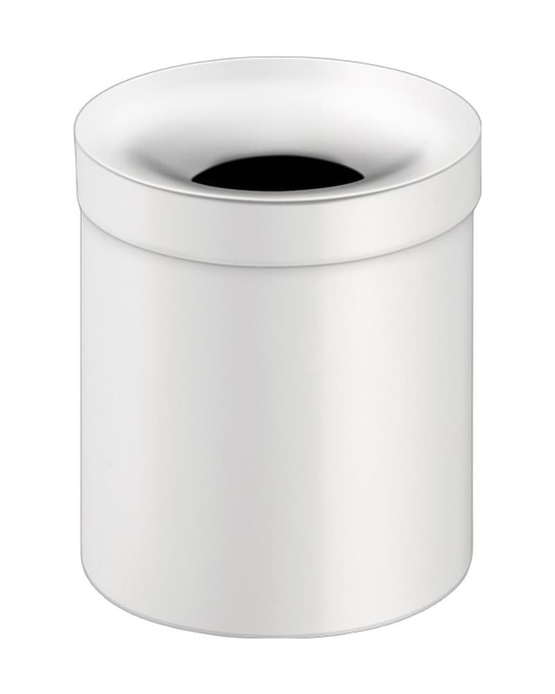 Χαρτοδοχείο 5lt Sanco Open Bins 90650-Μ101 Ματ Λευκό Φ20,5x24,5cm