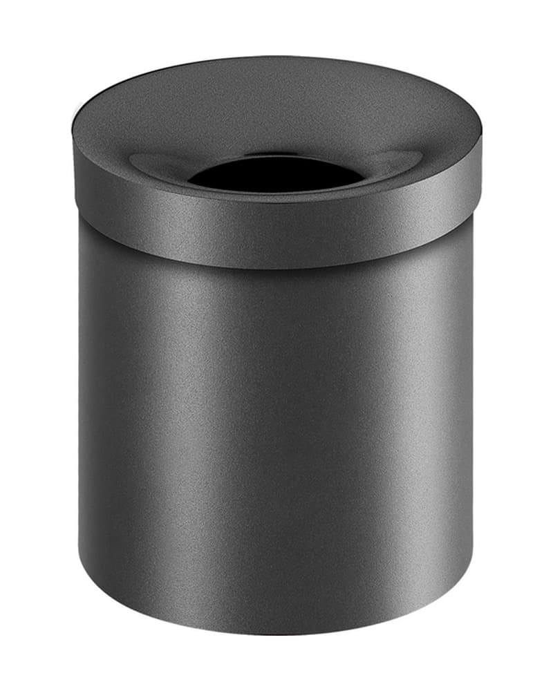 Χαρτοδοχείο 5lt Sanco Open Bins 90650-122 Graphite Dark Φ20,5x24,5cm