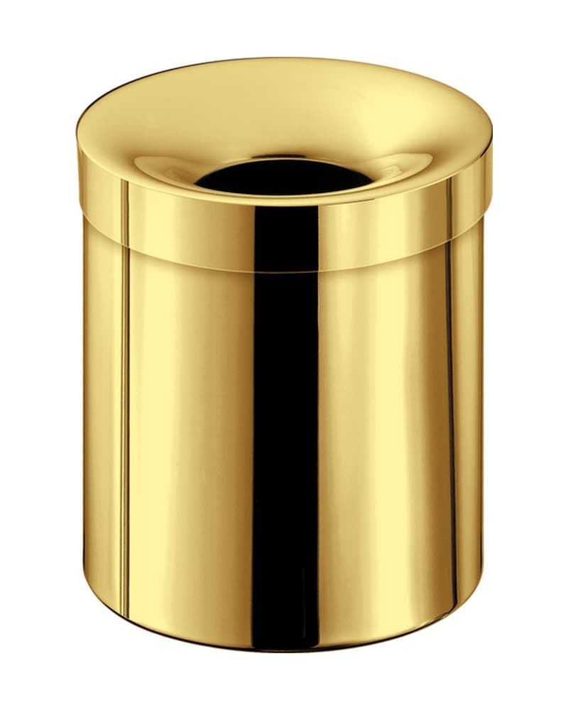 Χαρτοδοχείο 5lt Sanco Open Bins 90650-PVD-02PL PVD Golden Brass Polished Φ20,5x24,5cm